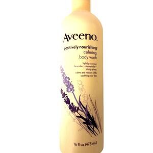 Aveeno Positively Nourishing Calming Body Wash Lavender Chamomile 16 Fl Oz NEW